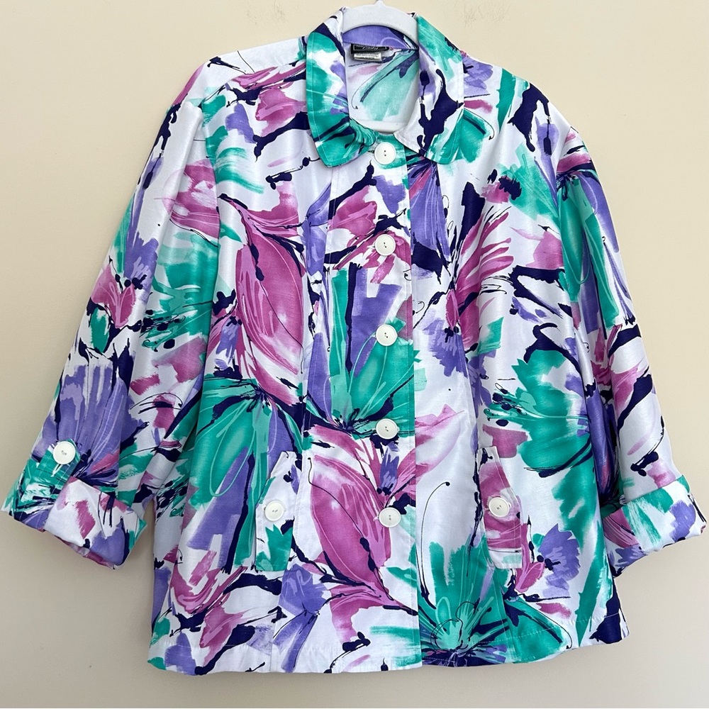 Southern Lady Women’s Floral Summer Front Button Jacket